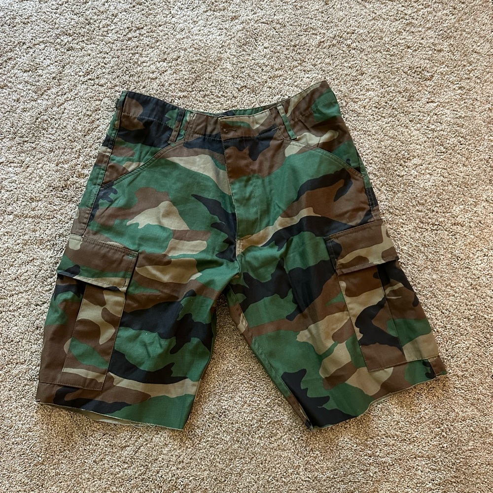 Urban Renewal Green and Brown Cargo Shorts